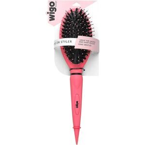 $3/30 WIGO Ionic Bristle Pink Oval Cushion Brush Smooth & Shine Hair Brush
